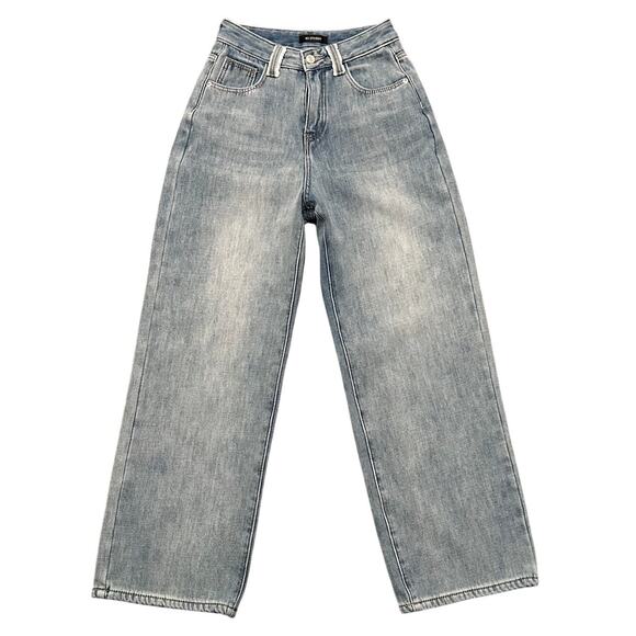 SG Studio Denim - SG Studio Light Wash Wide Straight Leg Dad Jeans Size M